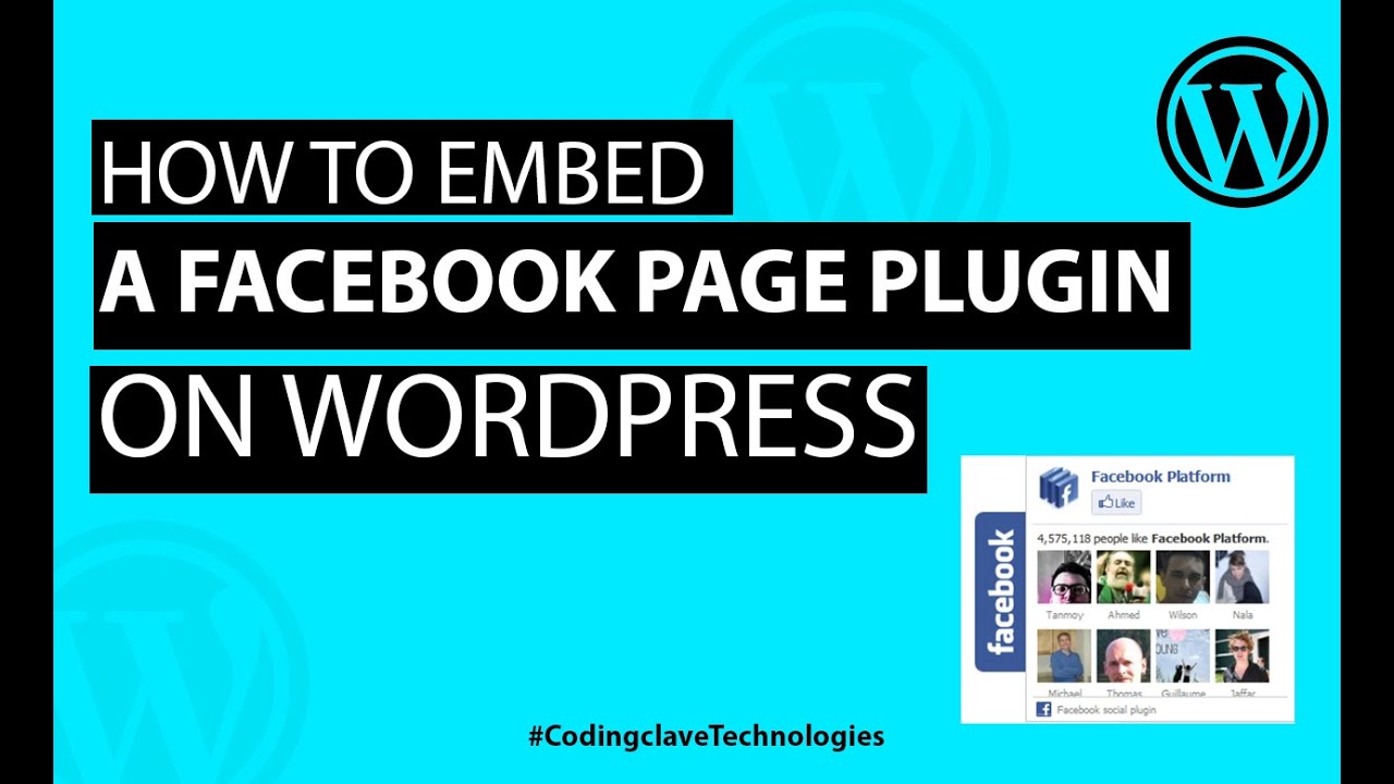 How To Embed a Facebook Page Plugin on WordPress 2020 