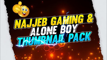 Najeeb gaming thumbnail pack || Alone boy thumbnail pack|| free fire thumbnail pack || lion graphics