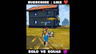 SOLO VS SQUAD?LAST ZONE?‍?️ IMPOSSIBLE SITUATION?freefire ffshorts freefiremaxshortvideo shorts