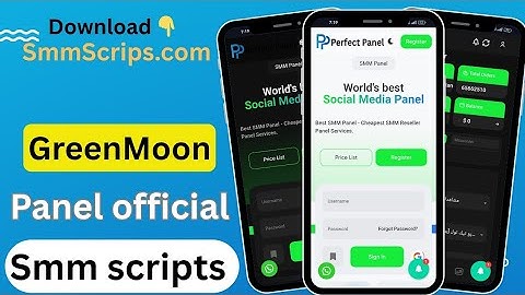 Greenmoon Panel Official script | Perfect Panel Official Script | SMM Panel Script | Smmscripts