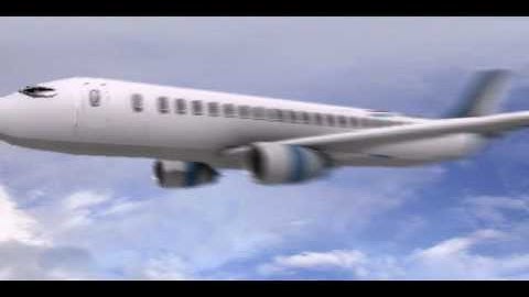Blender 3D / Adobe After Effects - BOEING 737-800 Flyby TEST