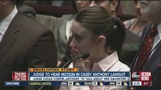 Judge to hear motion in Casey Anthony lawsuit