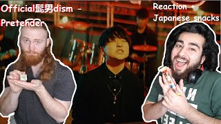 Official髭男dism - Pretender | British Boys Reaction + Japanese snacks