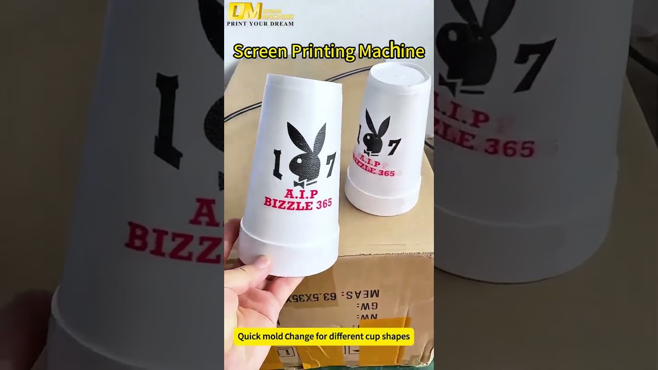 DM-4002S Semi Automatic Screen Printing Machine for Paper Cups & Plastic Cups☕✨