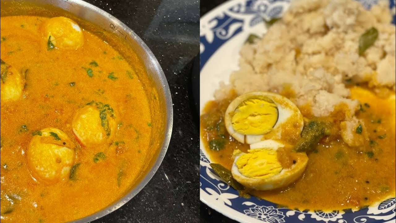 Upma and coconut egg curry / breakfast recipe YouTube