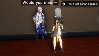 PoV: You accidentally refusing Bronya's indirect KISS