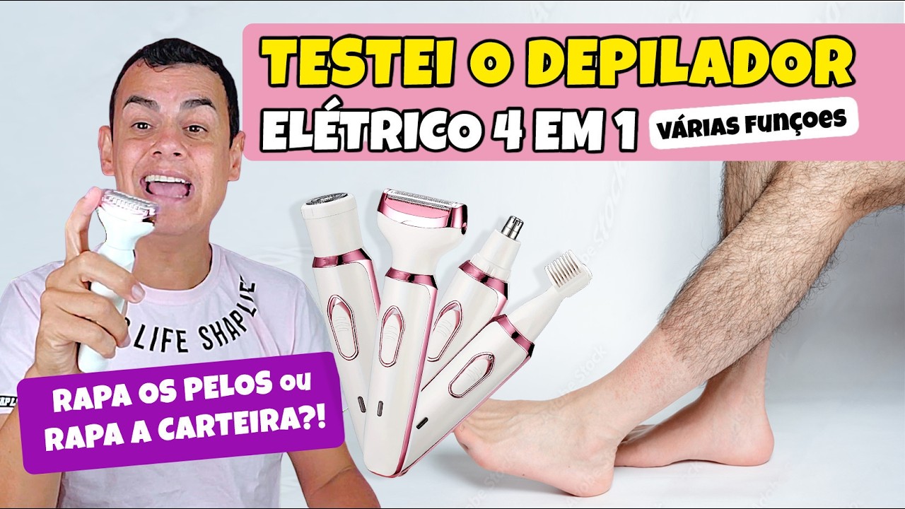 Depilador 4 em 1 da Shopee: FUNCIONA ou ENGANAÇÃO? 😂🧼