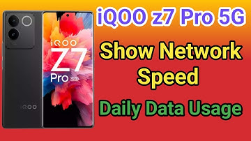 iQOO z7 Pro 5G Enable daily data Usage setting How To Show Daily Data Usage Setting In iQOO z7