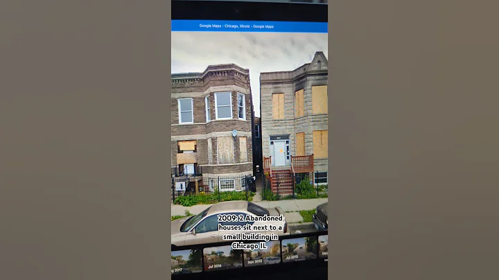 Neighboring houses demolished in Chicago IL #abandoned #house #chicago #illinois