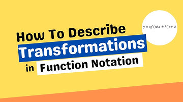 How To Read and Describe Transformations in Function Notation | VCE Maths Methods