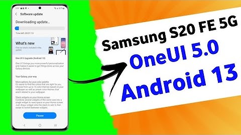 Samsung S20 FE 5G OneUI 5.0 Android 13 Update🔥 | Samsung S20 FE 5G New Software Update OneUI 5.0