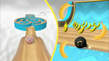 Going Balls - Banana frenzy Super SpeedRun  Gameplay All Level Android Ios