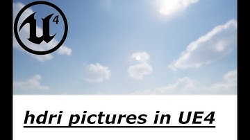 how to use hdri in unreal engine 4