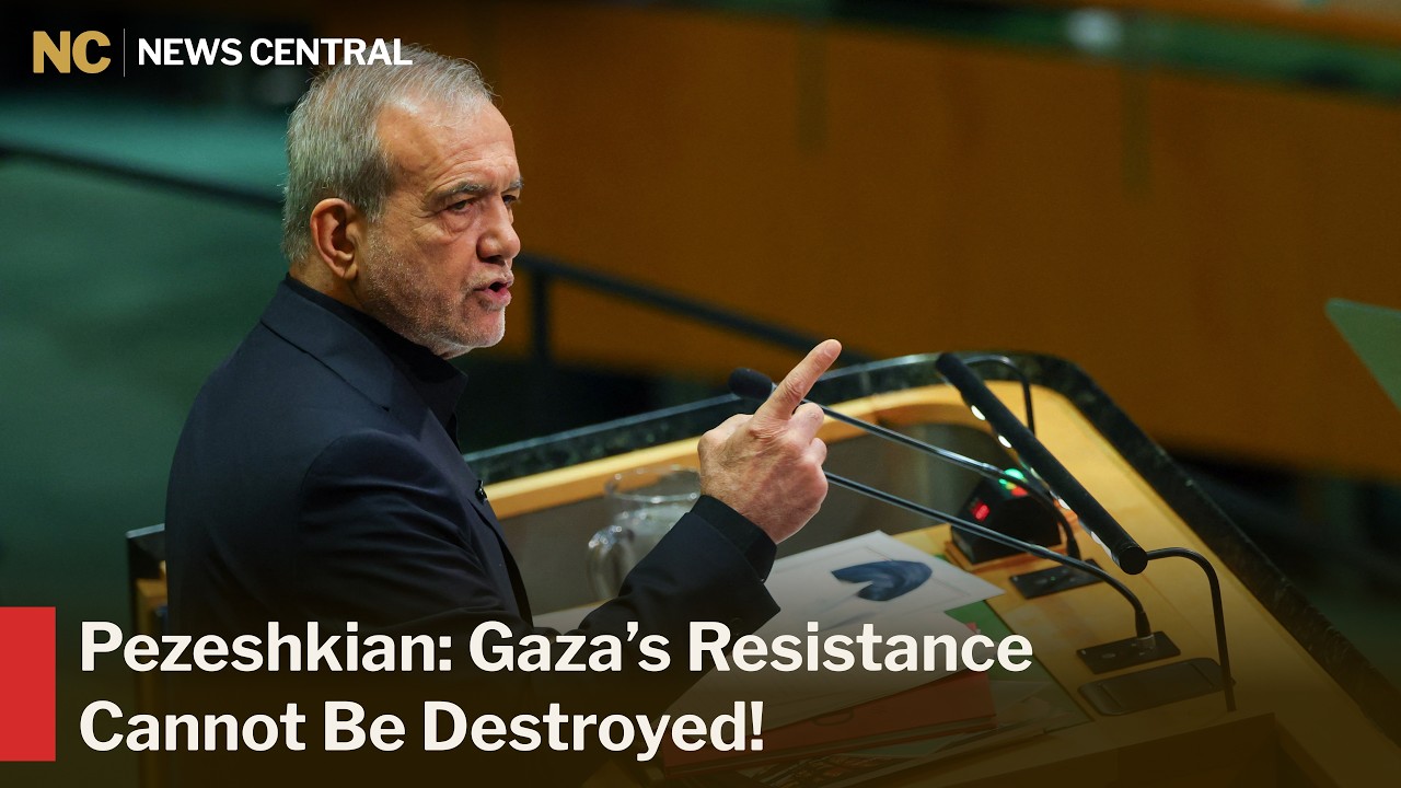 Iran President Grills Israel over Gaza Genocide at UNGA 2026 Address | AC1Z