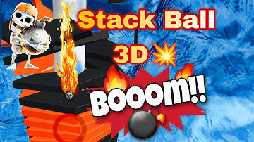 Unstoppable STACK BALL 3D  NonStop Drop 🔥1 #gaming #stackball #live #shortslive