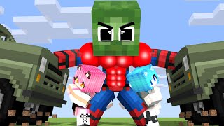 The Minecraft Life : Orphan Zombie Spider-man Saves Family - Minecraft Animation