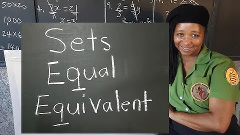 PEP Maths Sets. Equal Sets. Equivalent Sets. Grade 5 Mathematics. Primary Exit Profile Exam Prep