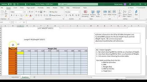 Excel Ch 1 BMI