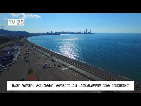 შავი ზღვის რესურსი, რომელსაც სათანადოთ ვერ ვიყენებთ