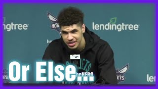 "I'm Never Wearing 2 Again" Lamelo Ball Keeps It To Real! Hornets Exit Interview!