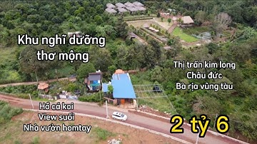 Ngừng giao dịch homestay suối hồ cá koi thiết kế lạ mắt xinh xinh ở kim long châu đức ba rịa