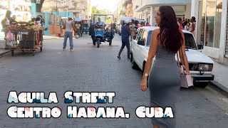 Meet Kiarah! Our gorgeous Cuban Tour Guide Lady. She gave us a walk in Aguila Street, Habana, Cuba