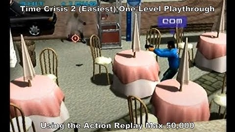 Time Crisis II One Level Playthrough using the Ps2 Action Replay Max 50k :D #Playstation #Sony #Ps2