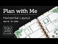 Plan with Me :: Botanical Dreams :: Squaird Plans Horizontal Layout :: Classic Happy Planner :: 2020