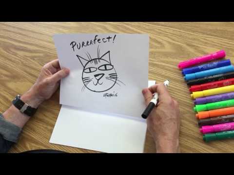 How to Draw a Cartoon Cat Face
