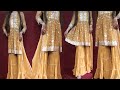Three layer Sharara dress cutting and stitching with old dupatta/Sharara dress design #shararadesign