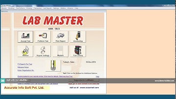 Lab Master Report Settings
