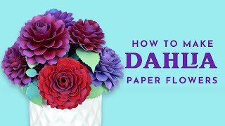 How to Make a Paper Dahlia Flower for Weddings, Showers, and Party Decor