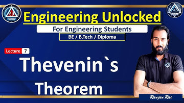7. THEVENIN`S THEOREM | BEE | Engineering Unlocked | Ranjan Sir