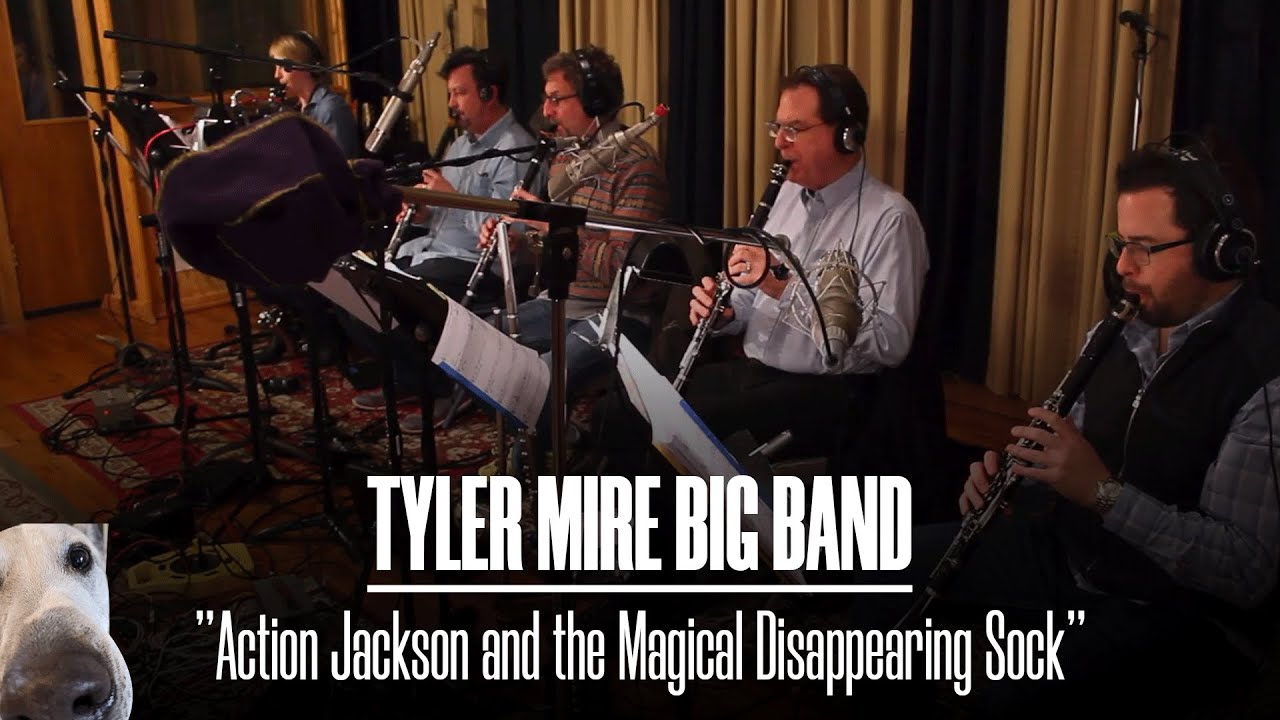 Tyler Mire Big Band - "Action Jackson and the Magical Disappearing Sock" in the studio
