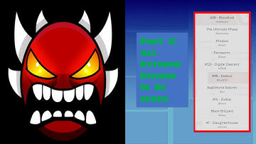 Geometry Dash | All Extreme Demons in 3x speed | Part 2