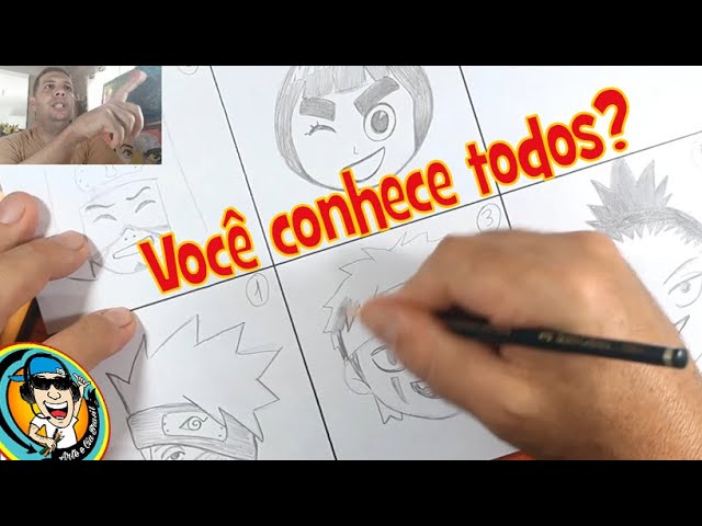 QUEM CONHECE OS PERSONAGENS? DESENHOS DE ANIMES #NARUTO 