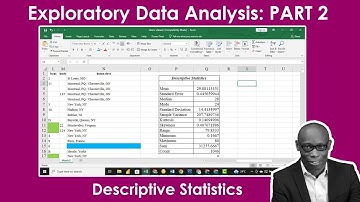 Exploratory Data Analysis Part 2 Descriptive Statistics with Excel