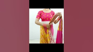 Looking Wonderful | Very Beautiful & easy saree draping tutorial | silk saree wear #saree #silk