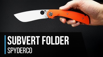 Spyderco Subvert Nati Amor Liner Lock Folder Overview