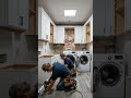 This Dark Laundry Room Secretly Had Luxury Potential 😳 #airenovation #beforeafter #homeglowup