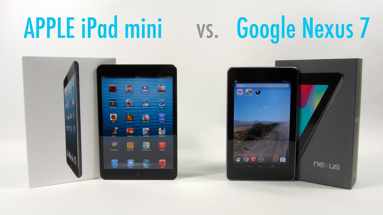 Apple iPad mini vs. Google Nexus 7 comparison -  english