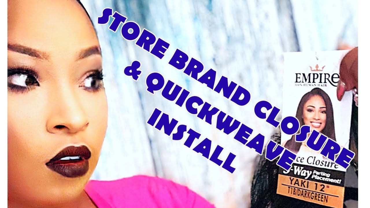Store Closure Extension HOW TO INSTALL A STORE BOUGHT CLOSURE & QUICKWEAVE! - YouTube