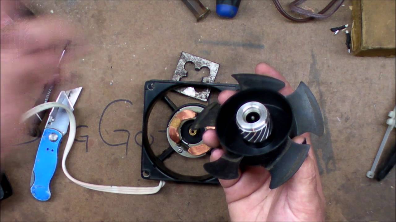 Emergency fan repair tricks on a dead 120mm cooling fan. YouTube