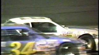 1989 ARCA Flat Rock Leslie Crash Hess Spin
