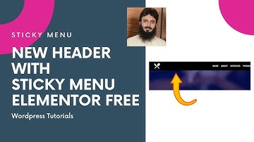 How to build a new Header with Sticky Menu using Elementor Free