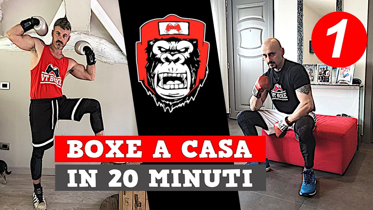 PUGILATO IN 20 MINUTI - ALLENAMENTO A CASA