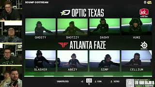 Envoy Joins Scump's Watch Party with Crimsix for Optic vs Faze MAP 3🔥 CDL Major 3