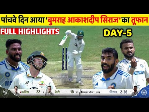 India Vs Australia 3rd Test Day 5 FULL Match HighlightsIND VS AUS 3rd ...