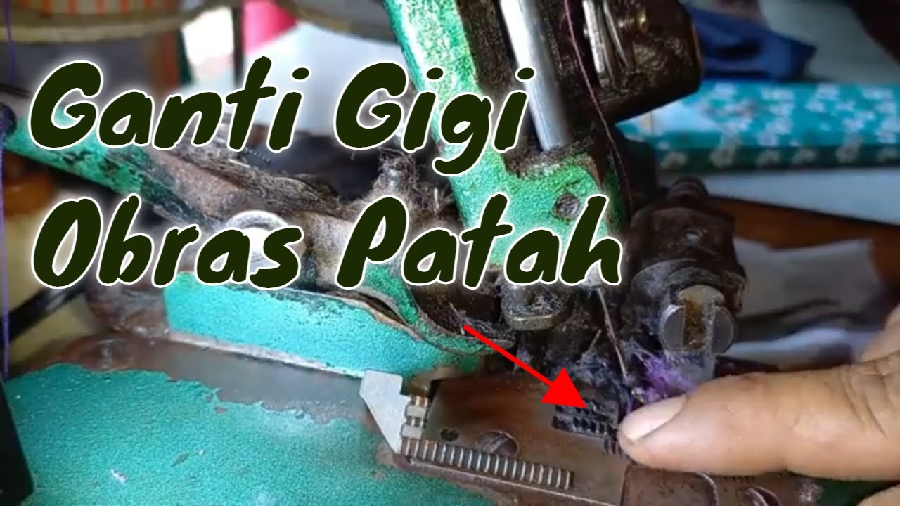 Cara pasang Gigi Obras Pegasus Benang Tiga