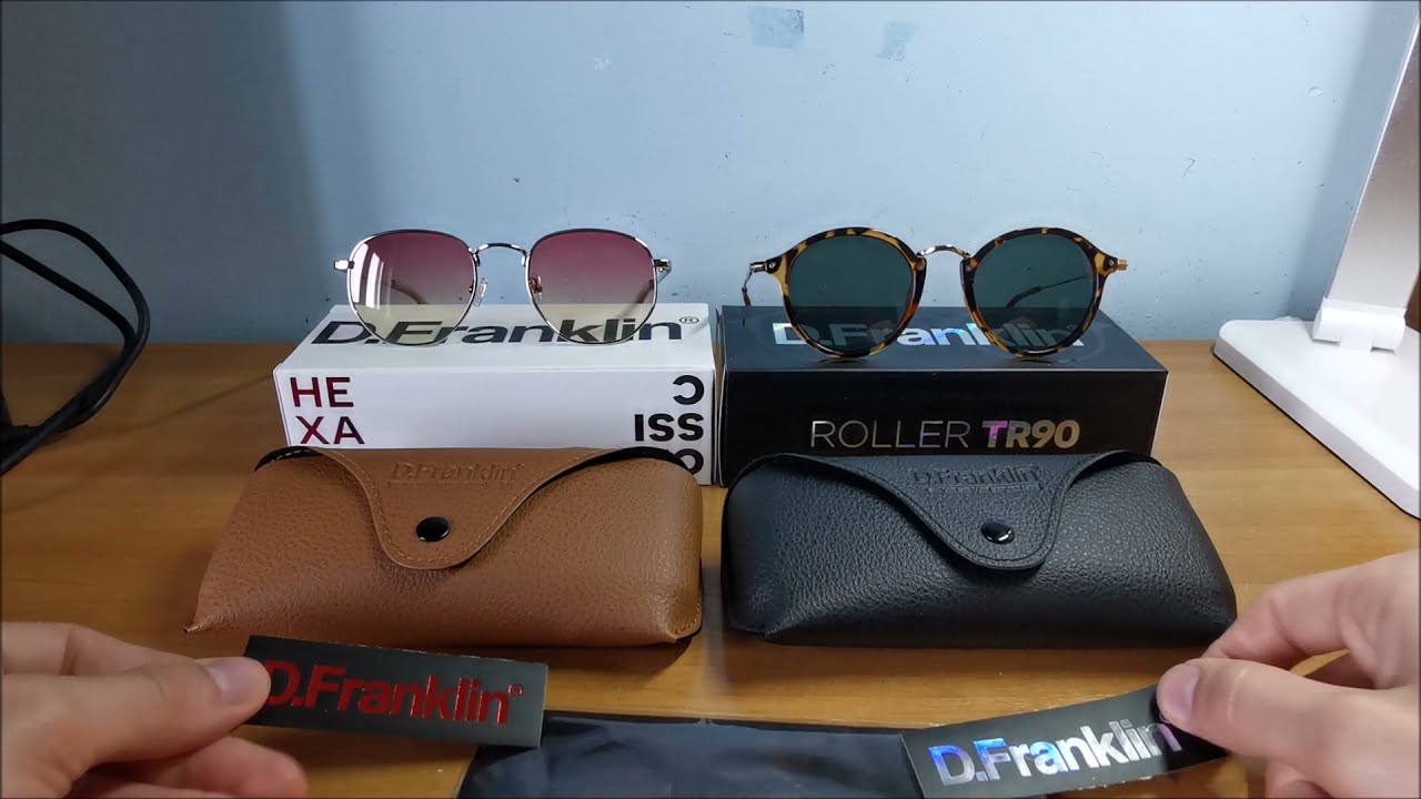 D.Franklin sunglasses unboxing - YouTube